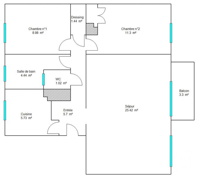 Appartement F3 à louer - 3 pièces - 65.0 m2 - NICE - 06 - PROVENCE-ALPES-COTE-D-AZUR - Century 21 Optimmo Appartement F3 à louer - 3 pièces - 65.0 m2 - NICE - 06 - PROVENCE-ALPES-COTE-D-AZUR - Century 21 Optimmo